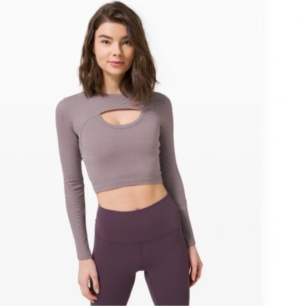 Lululemon Better Best Long Sleeve Lunar Rock Size 6 - Picture 1 of 9